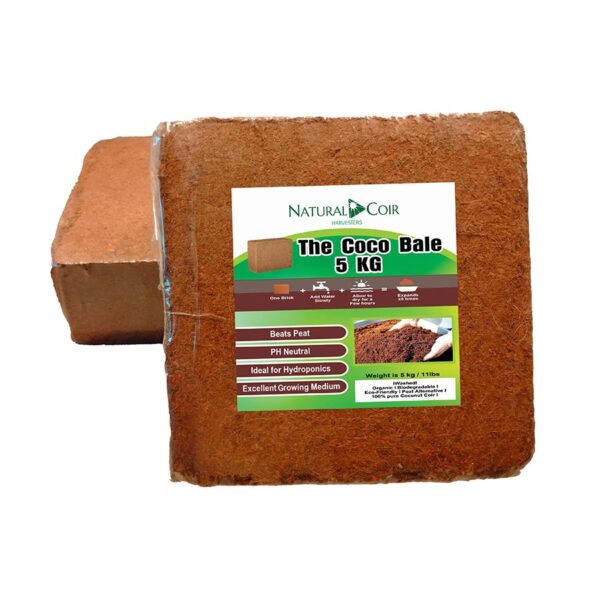 5kg / 55lbs Coco Peat Brick  (Washed)